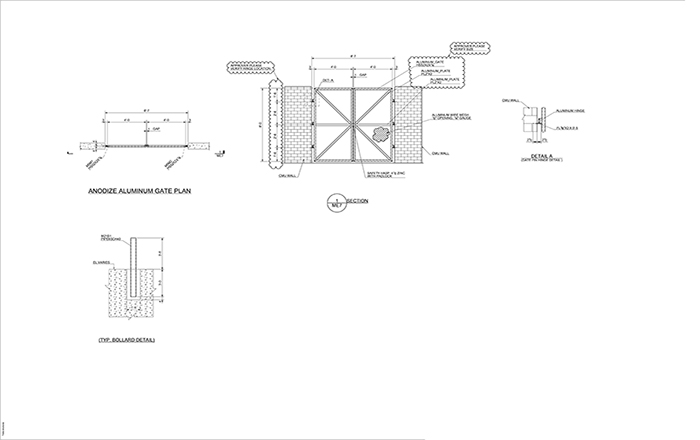 Detailing Drawing Dumpster Gate Examples