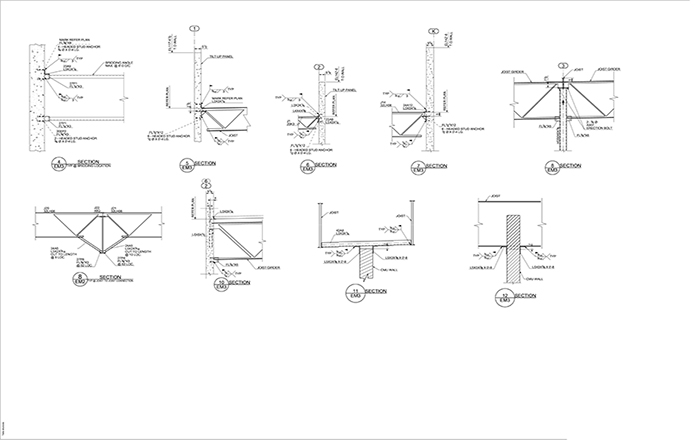 Structural Steel Detailing Drawing 03